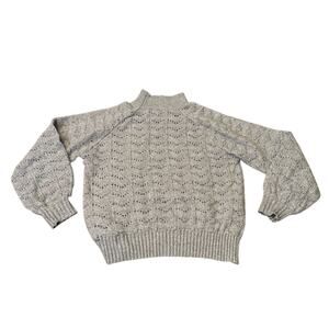 Time and Tru Women's Gray Long Sleeve Pull Over Sweater Size Medium